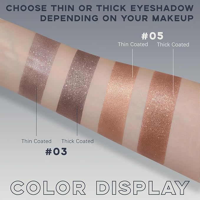 Cool Toned Eyeshadow Palette, Glitter Neutral Smoky Eye Shadow for Older Women Waterproof LongLasting Shimmer Metallic Grey Smokey Eyeshadow Makeup