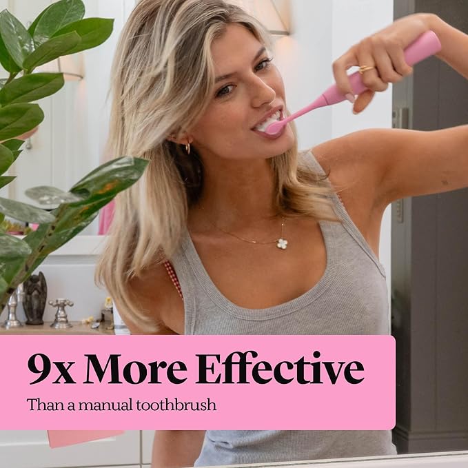 Made by Dentists PRO‑X Sonic Electric Toothbrush for Adults– Dentist‑Designed Rechargeable Toothbrush,Valentines Day Gift for Him & Her, 70 Day Battery Life, Travel Case & Extra Heads