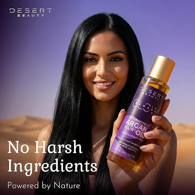 Argan Oil, 4 oz, Hair Oil Treatment for Dry Damaged Hair, Leave-in Conditioner, Hydrating, Strengthens, Natural, Cruelty Free (2 Pack)