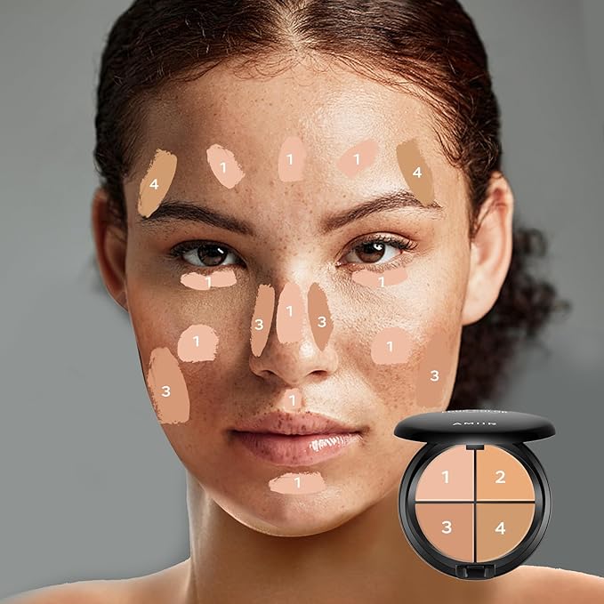 Color Correcting Concealer Cream Full Coverage Flawless Face