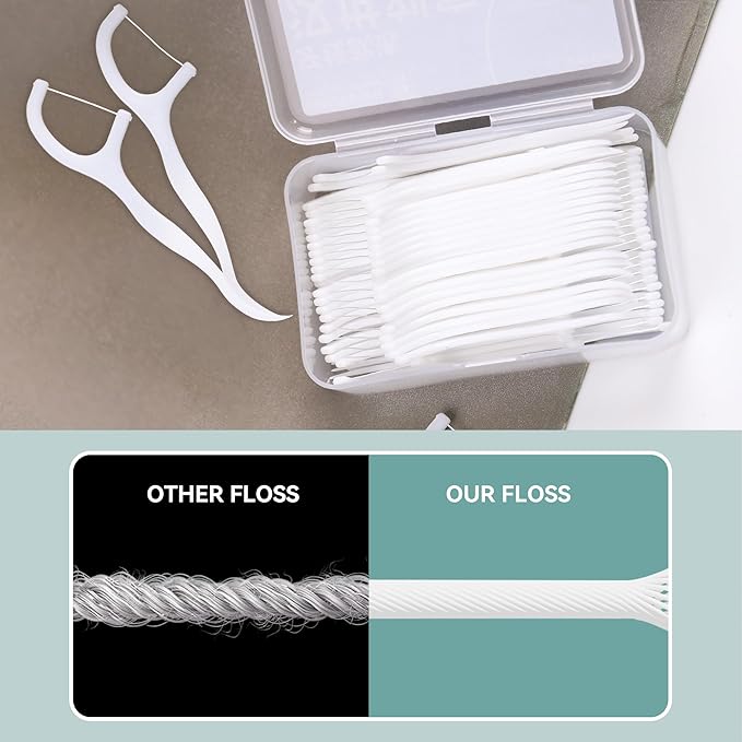 LJIALCLEA Dental Floss Picks Smooth Gen5 (500 Count Gen 5)