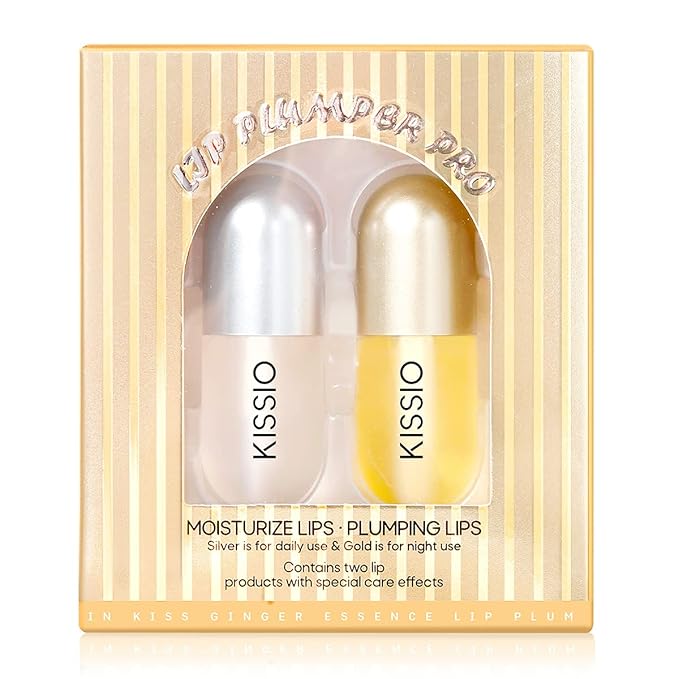 KISSIO Lip Plumper,2 PCS Natural Lip