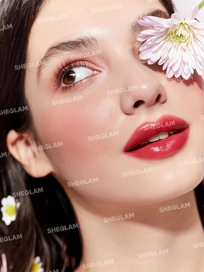 SHEGLAM Mirror Kiss High-Shine Lipstick Silky Jelly Texture Hydrated&Smooth Lip Gloss-Vibe Check