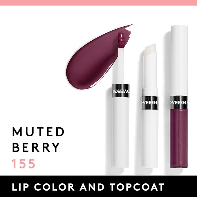 COVERGIRL Outlast All-Day Lip Color with Moisturizing Topcoat, New Neutrals Shade Collection, Muted Berry, Pack of 1