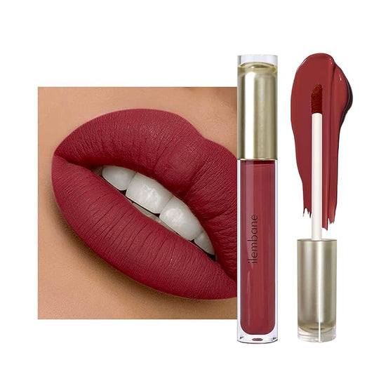 ilembane Rose Mauve Liquid Lipstick - Long-Lasting, Smudge-Proof, Transfer-Resistant Lip Color,Waterproof, Non-Transfer Formula (Pure Essence)