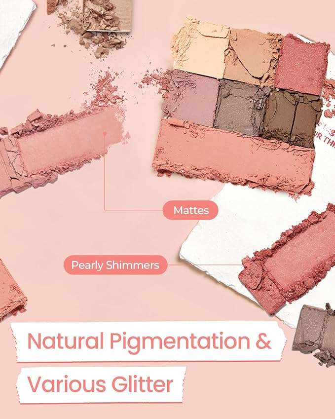 AMTS True Beauty Dear Rose Eyeshadow Palette, Matte