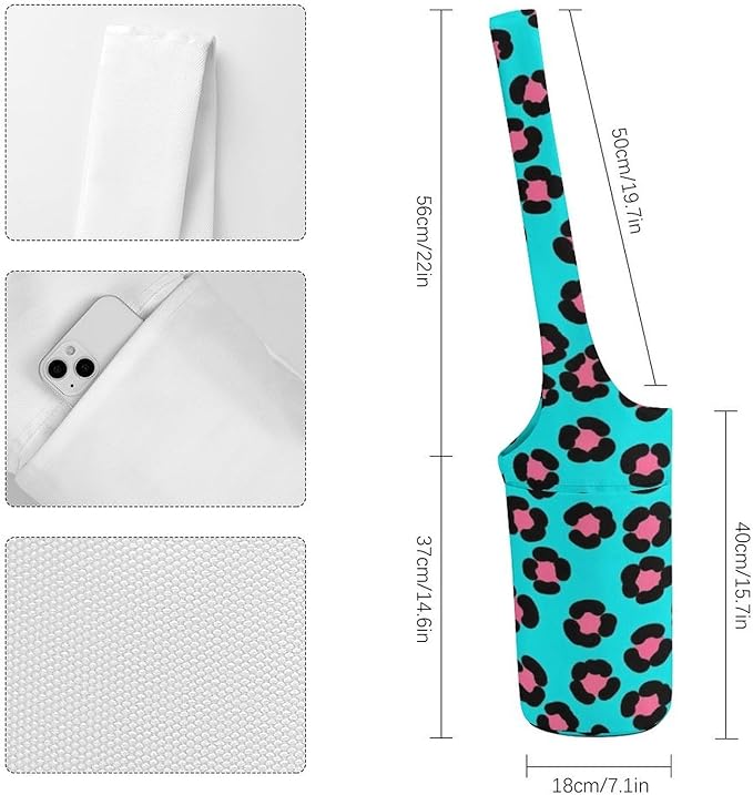 Stylish Yoga Mat Bag for Women Exercise Mat Holder with Shoulder Strap Yoga Mats Totes Sports Storage Bag
