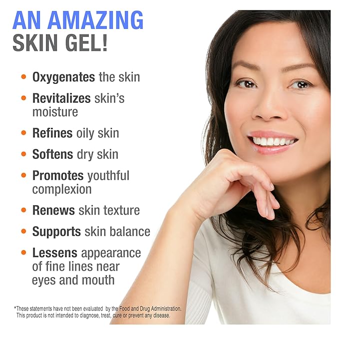 Cellfood Oxygen Gel, 2 fl oz - Nutrient Rich - Provides Moisture & Protection, Decreases Appearance of Fine Lines - Aloe Vera, Lavender Blossom Extract, Cellfood & Glycerine - Hypoallergenic, Non-GMO