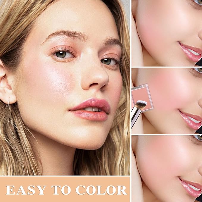 Cream Blush Stick with Brush,Waterproof Multi Cream Blush Skin M3