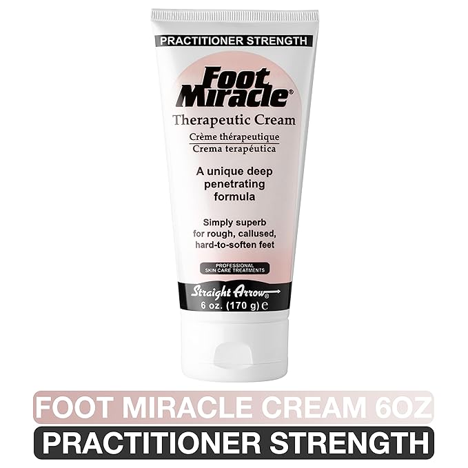 Foot Miracle Cream (6 oz Tube) – Practitioner Strength, Deep-Penetrating Formula for Soft, Smooth Heels & Rough Skin