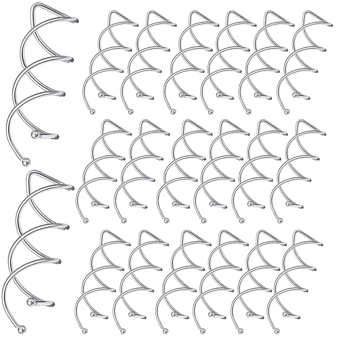 20 PCS Spin Pins for Hair, Spiral Bobby Pins, Bun Twist Spiral Hair Pin Silver Bobby-Pins with Non-scratch Rounded Tips Stylish Bun Bobby-Pin Hairs Buns Maker Accessories for Women Hairs