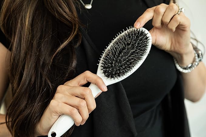 Hair Brush - Detangling, Durable Hair Extension Beauty Brush - Safe for All Types Hair Extensions: Wigs, Clip-Ins, Halos, Tape-In, Keratin Bonds, & I-Tip
