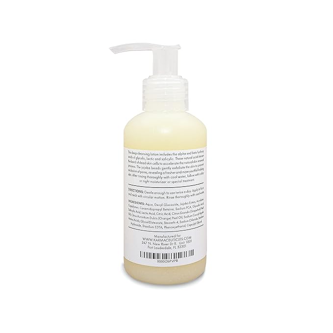 KarmaCeuticles AHA BHA Exfoliating Cleanser, 5 oz