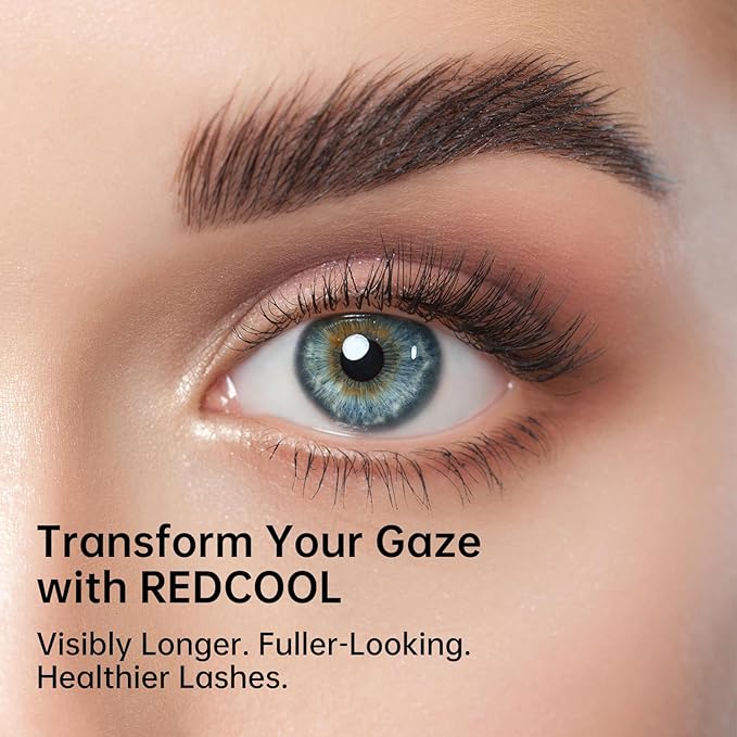 Redcool Lash Serum: Eyelash Growth Serum Gentle Natural Vegan Enhancing Treatment Nourishing Conditioning Formula for Longer Thicker Fuller Natural Lashes -3ml