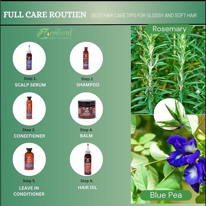 Z’natural Scalp Oil for Dry Itchy Scalp | Anti Dandruff Hair Growth Oil | Natural Ingredient Rosemary, Aloe Vera, Blue Pea Butterfly & Willow Bark | Anti-Itch Relief with Cruelty Free Formula – 118 ml