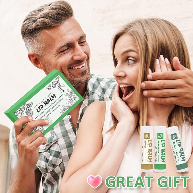 24 Pack Lip Balm Bulk, Vanilla