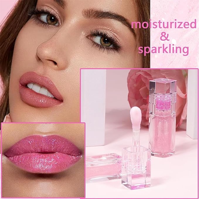 Conversionh Color Changing Lip Oil, Conversion Lip Stain, Conversionh Lip Oil, Boss up Magic Color Changing Lip Oil, Warm Change Hydrating Plumping Lip Nourishing Non-stick Oil (Pink)