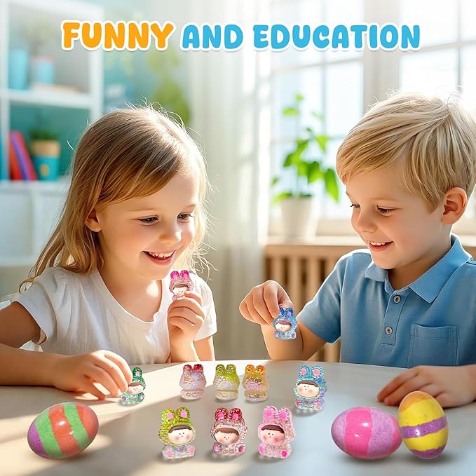 Bath Bombs with Toys Inside, Valentines Day Gifts for Kids, Easter Basket Stuffers, Natural & Organic Kids Bath Bombs, Bubble Bath Birthday Gifts Set for Kid Boys and Girls Ages 3+