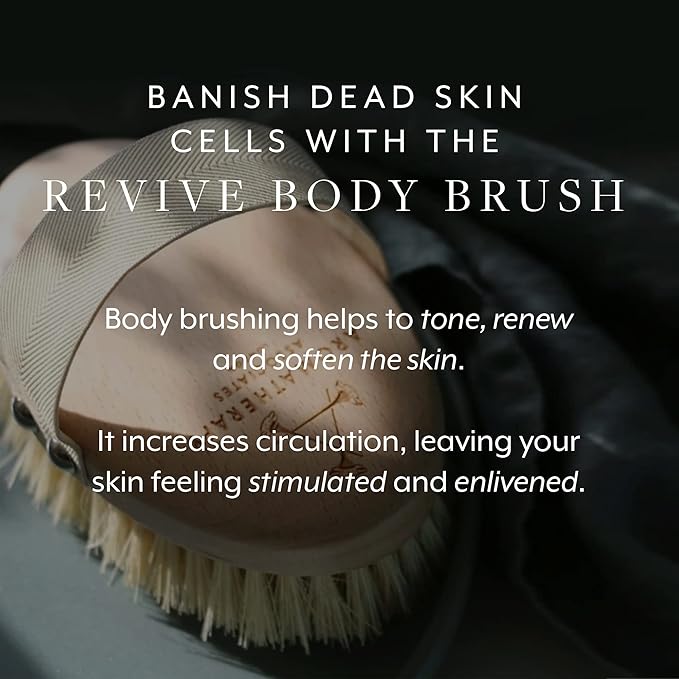 Aromatherapy Associates Energy Restore Duo, Revive Morning Bath & Shower Oil and Revive Body Brush. Made with Premium Essential Oils for Relaxation (2-Piece Set)