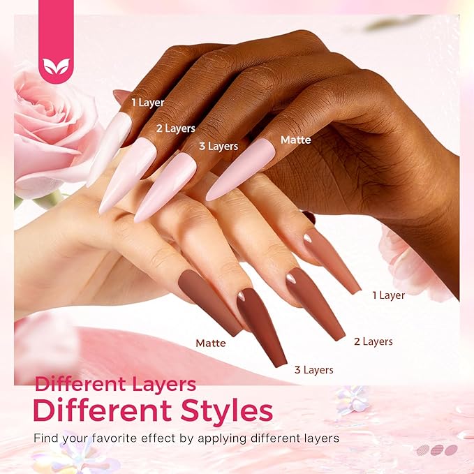 Morovan Nude Nail Polish Set: 6PC Neutral Pink Milky Skin Color Nail Polish Kit Pale Beige Cream Taupe Tan Brown Natural Mini Summer Manicurist Beautify Women Girls Gift