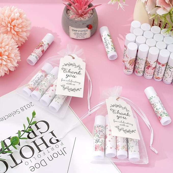 48 Set Bridal Shower Lip Balms Proposal