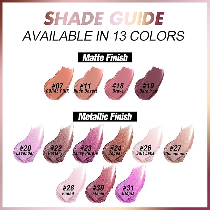 FOCALLURE Ultra Chic Lipstick,Rich Vitamin E Lip Crayon,Lightweight Color without Drying or Fading,Long Lasting Lips Makeup,#22 Pottery