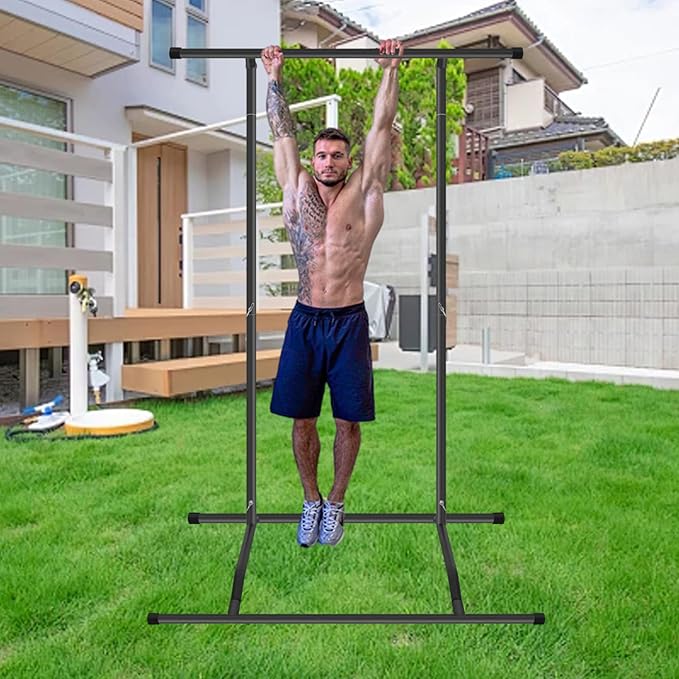 BotaBay Pull Up Bar Free Standing Dip Station 220lbs Gym