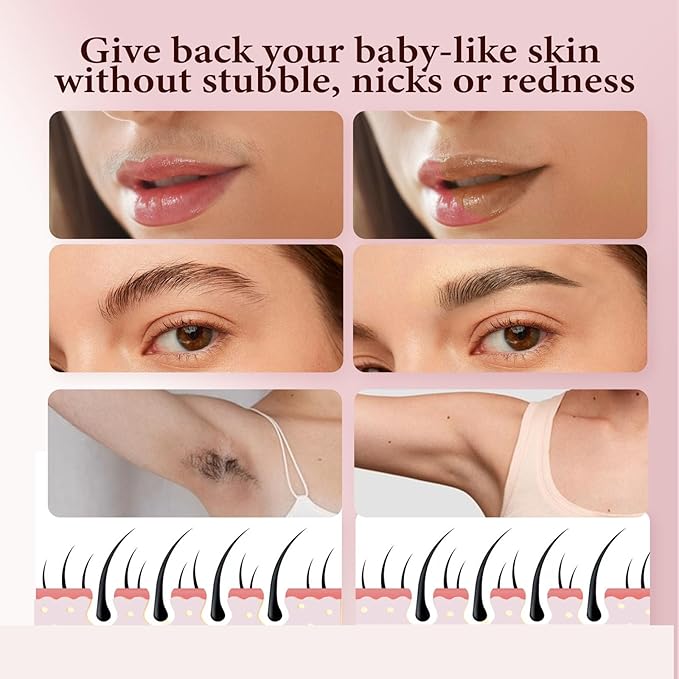 Replacement Heads for Flawless Finishing Touch Facial Hair Remover, Gen 3 Replacement Blades for Women, New Version 18K Gold Replacement Blades Refill