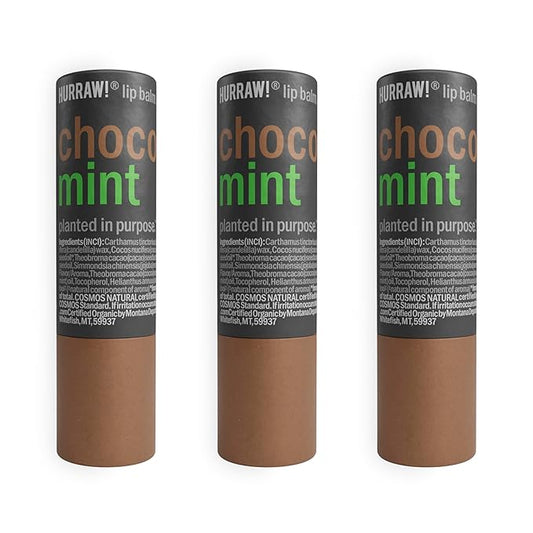 Hurraw! Chocolate & Mint Lip Balm,
