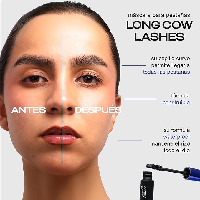 SARELLY Mascara Kit + Eye Makeup Remover | Waterproof Volume & Gentle Removal | Vegan & Cruelty-Free | 3-pack