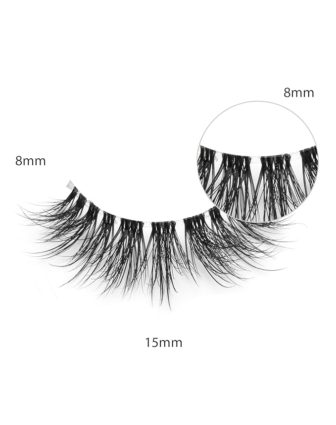 Onlyall False Eyelashes Natural Fake Lashes 7 Pairs A-40