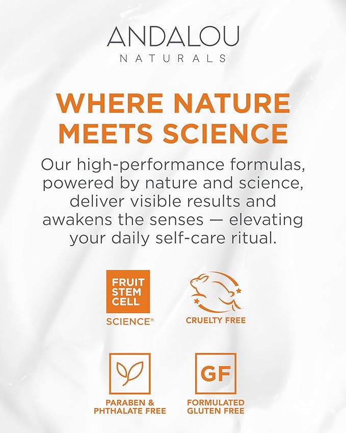 Andalou Naturals Probiotic + Vitamin C Renewal Cream - Complexion Enhancing Hydrating Face Moisturizer - Helps Promote Firmer Skin & More Even Tone - Lightweight, Non-Greasy Formula - 1.7 Oz