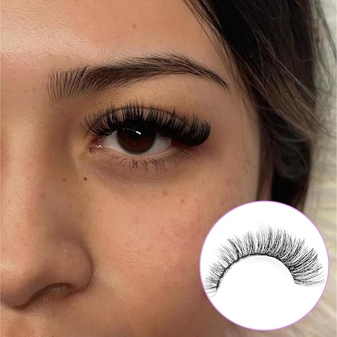 Winifred Cluster Eyelash Extensions Wispy Lash Clusters Thick Volume Individual Lashes 50D Lash Extension D Curvature Eyelash Clusters 16mm DIY Faux Mink Eyelash Extension (240pcs)