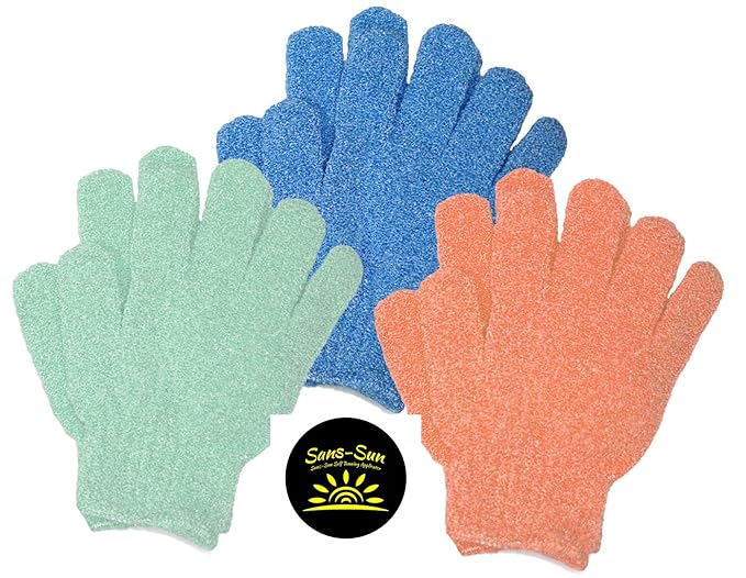 Tan Physics Self Tanner, 8 Fl oz with Pair Hydro Exfoliation Mitt by Sans-Sun - Tan Physics Sunless Tanner - Self Tanners Best sellers - Fake Tan, Quick Tan & Sunless Tan