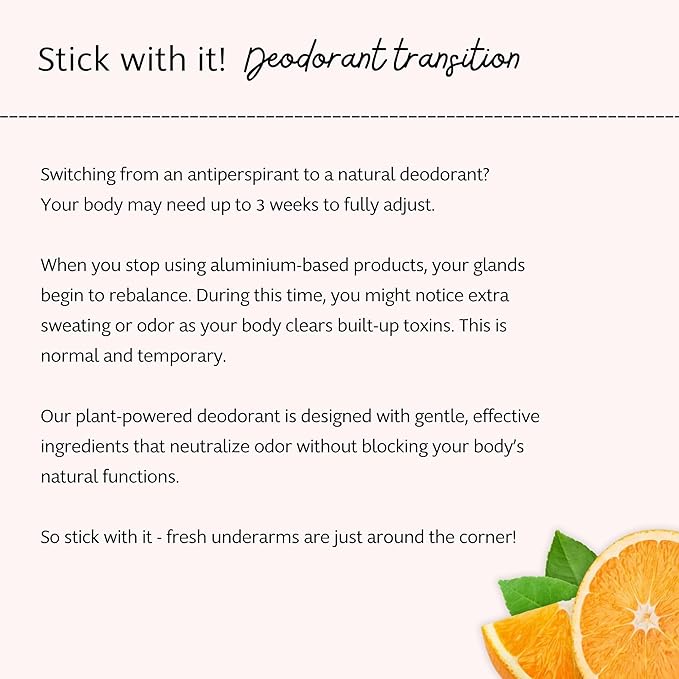 Slo | Sensitive Skin Natural Deodorant - All Natural Ingredients, Vegan & Cruelty Free, Paper Packaging | Bicarb Free + Wild Orange, (1.94oz/55g)