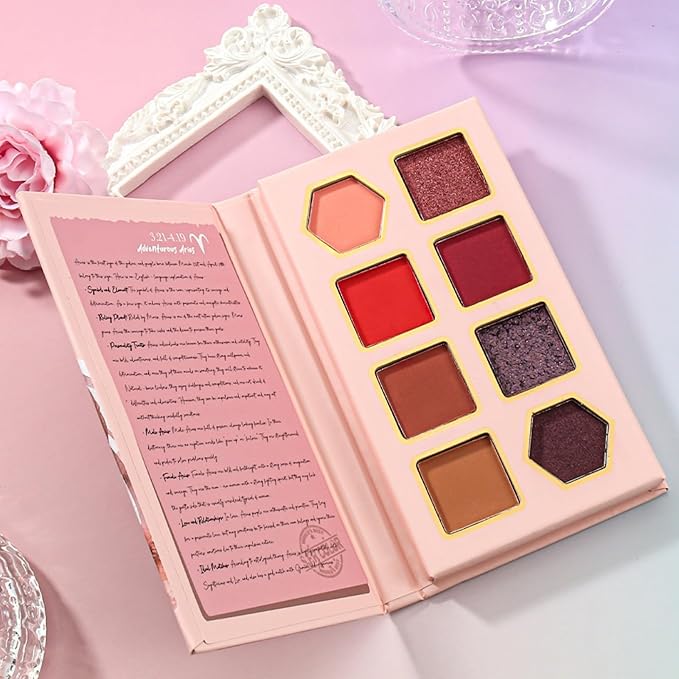 12-Color Zodiac Eyeshadow Palette, Matte Metallic Shimmer Pressed Pigments, Highly Pigmented Makeup Palette for Professional & Daily Eye Makeup (8282 Aries)