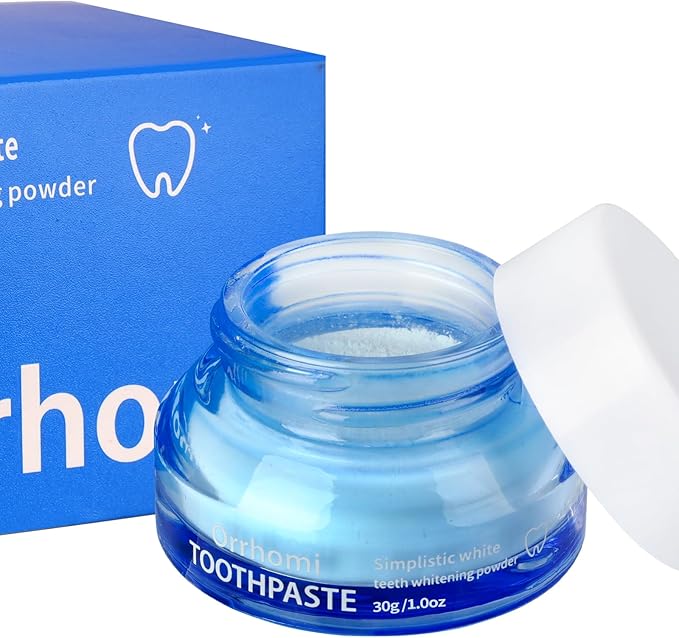 Teeth Whitening Powder, Toothpaste Whitening Powder Stain Removal Without Sensitivity, Natural Teeth Whitener Refreshing Mint Flavor Breath Freshener, 1 Ounce (Pack of 1)