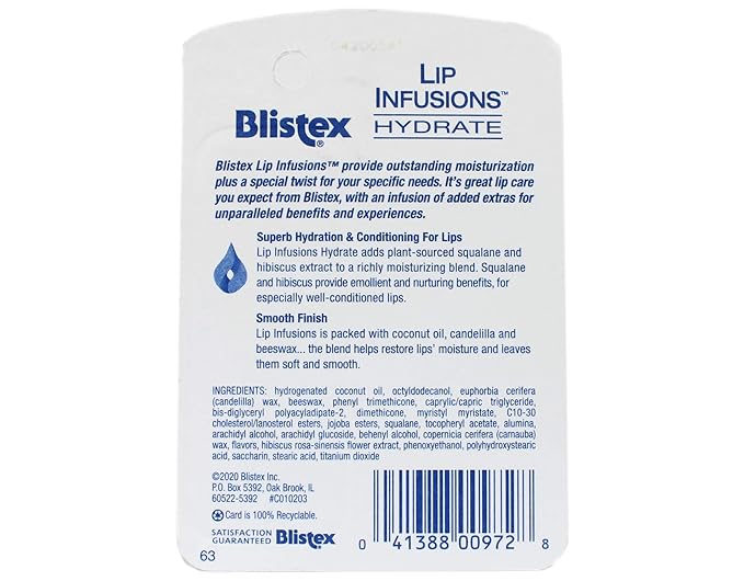 Blistex Lip Infusions Hydrate Lip Moisturizer