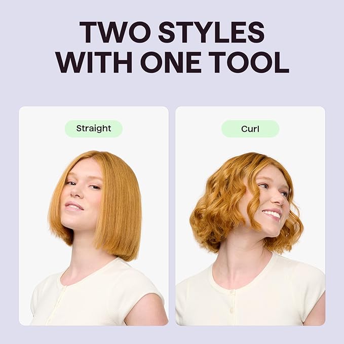 Wavytalk 0.65" Pencil Flat Iron, Cool Curl Pencil, Small Airflow Styler and Straightener for Short Hair, Pixie Cut and Edges, Curling Iron for Short Hair with 360º Cool Airflow for Long-Lasting Hold