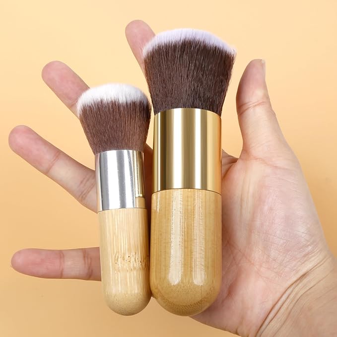 Makeup Brushes Blush Brush Foundation Brush With Bamboo Handle Contour Bronzer Face Blender Brush