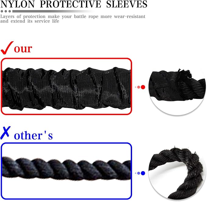 Battle Rope Battle Ropes for Exercise Workout Rope