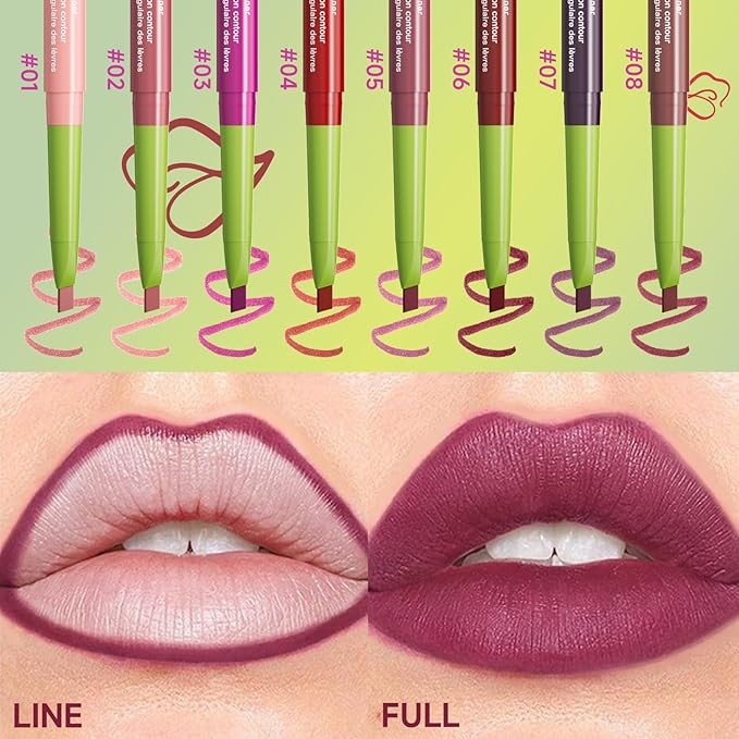 COOL STORY Lip Liner Pencil Stain Long Lasting Waterproof Makeup Set
