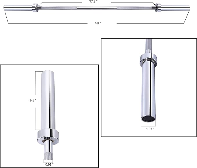 BalanceFrom Olympic Barbell Standard Weightlifting Barbell