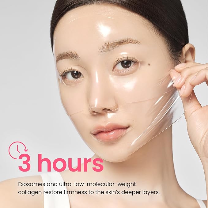 From Medi+ Korean Facial Sheet Mask (Collagen Essence), 4 Count (30g Each) – Moisturizing Care for Smooth-Looking Skin
