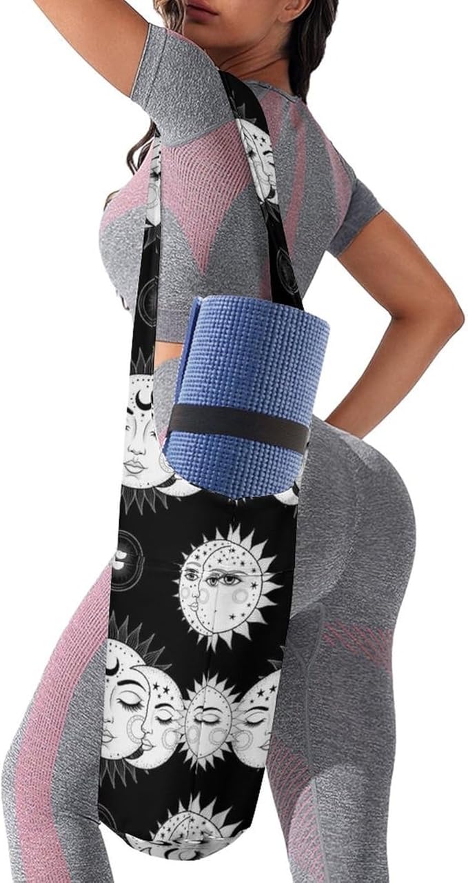 Portable Yoga Mat Carrier Single Shoulder Bag with Pocket Spacious for Yoga Gym Fitness Travel