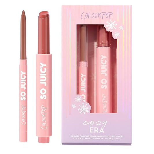 ColourPop Cozy Era So Juicy Plumping Gloss Balm & Plumping Liner Kit (2 Count)