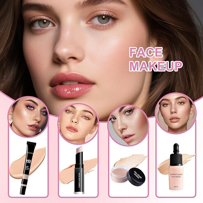valentines day gifts Makeup Set Full Kit for Girls Teens Women,makeup kit for teens,Beginner Make up Sets,valentines day Makeup Gift Set,makeup kits for women,All in One Make up Kit
