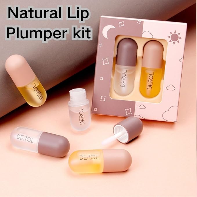 4Pcs Lip Plumper Set,Lip Plumper,Natural Lip