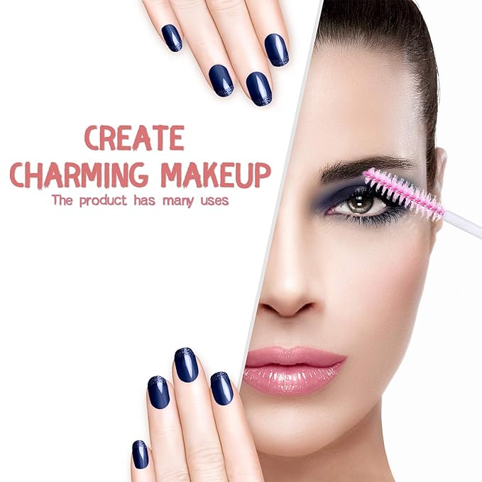 Dming 50pcs Eyelash brush Lash Wand Makeup tool Eyelash Extension supplies Cleaning brush Diamond Mascara (50, mix)