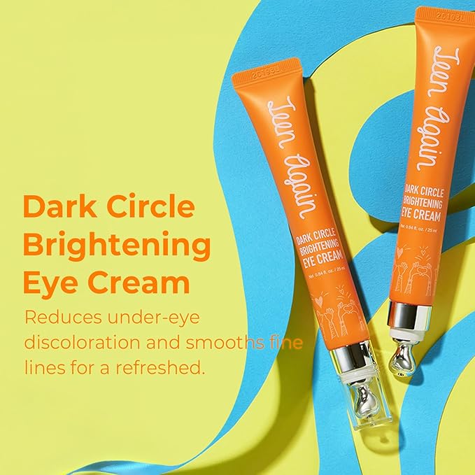 KSBC Look at Me Teen Again Dark Circle Eye Cream, Anti-Aging Line Smoothing Skin Care Treatment, Wrinkle Care, Cruelty Free, for Women and Men 0.84 fl. oz 25 ml